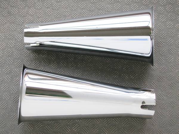 ナックル パン 45 EL FL 50s トランペットマフラーエンド左右