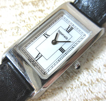 ティファニー TIFFANY & CO. レザー ベルト スクエア 腕時計