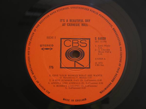 It's A Beautiful Day - At Carnegie Hall (Vinyle Usagé) main image 0