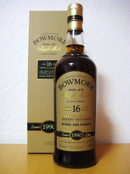 ボウモア16年　1990 シェリーカスク　限定品