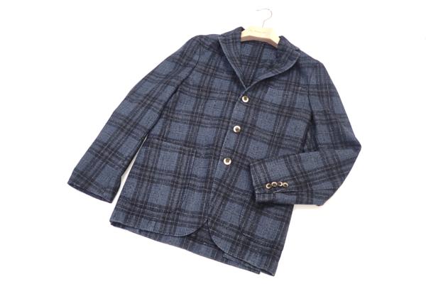 極美品 BOGLIOLI ボリオリ DOVER ウールジャケット 48 チェック 楽天