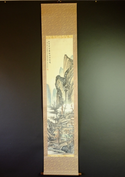 中国・唐画 井西居士 祁昆 山水画 書画 【公式通販】