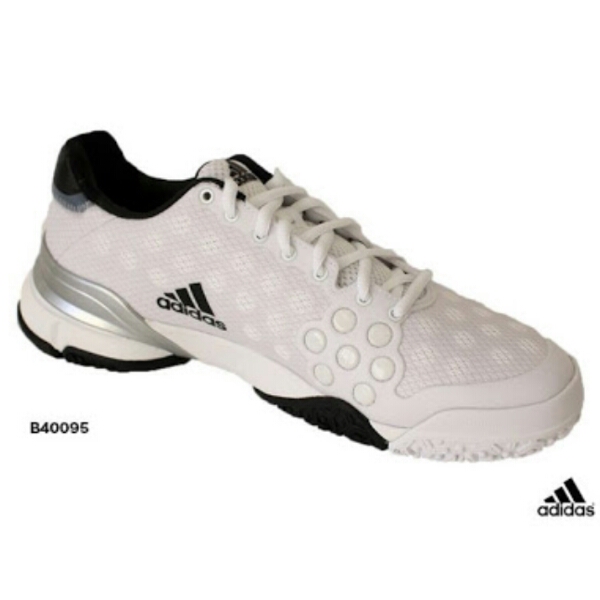 錦織圭モデル★定1.62万アディダス バリケード2015 白26.0 OC用_3