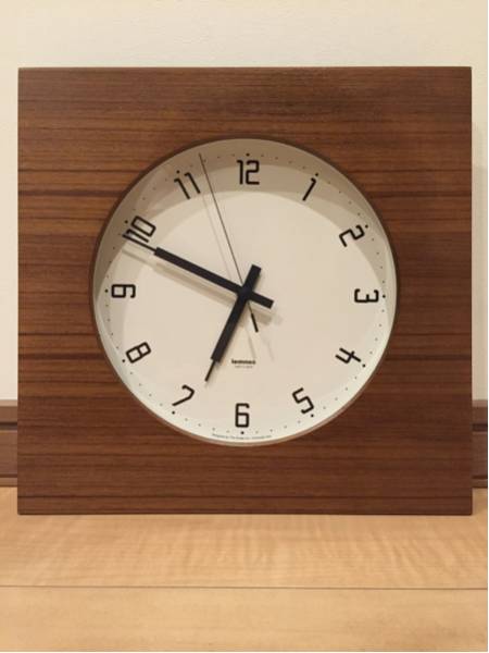 【新品】lemnosレムノス 掛時計 iwai wall clock 木目調 北欧風