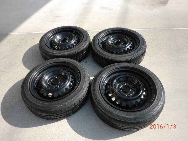 155/65R14 ホンダ純正スチールホイール4本セット中古 スタッドレス