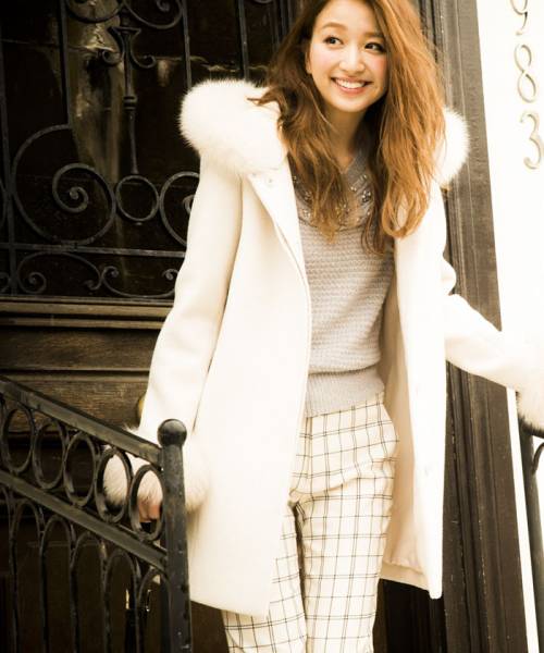 レッセパッセ フォックスファー LAISSE PASSE - ♡レッセパッセ コート♡フォックスファーつき♡の通販