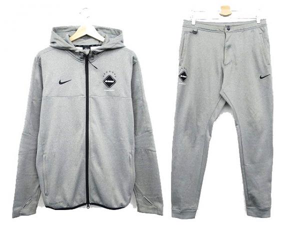 F.C.R.B.×NIKE スウェットセットアップ L グレー al1601a FC REAL