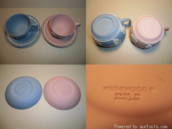 ウェッジウッド カップ＆ソーサー ブルー ピンク ６人の踊り子
