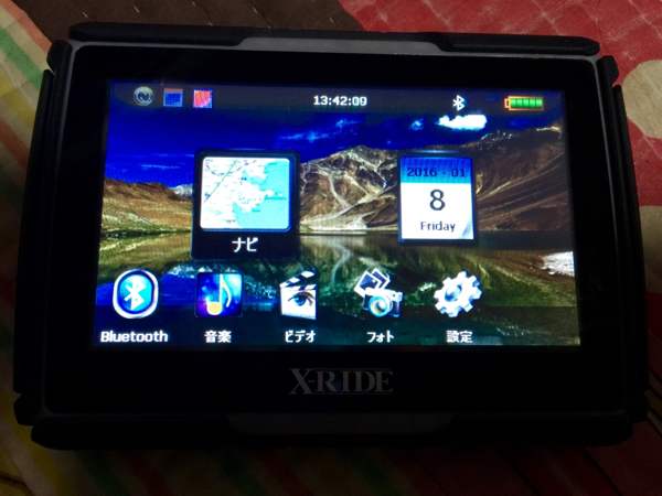 バイク用防水ナビ X-RIDE XR430MC