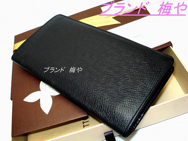 本物鑑定済・LV・タイガブラック・ブラザ・長財布・程度良品 本物