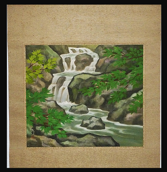 美術品・アンティーク・コレクション 古川益弘 二科会会員 油彩画 額装