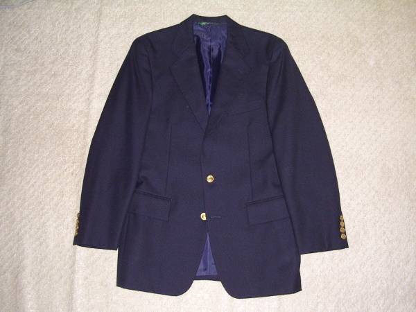 ラルフローレン 金ボタン 紺ブレザー ジャケット ダブル 94A5 90s