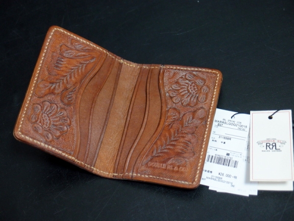 RRL カービングレザーカードケース新品未使用 新品◇RRL◇カービング レザー カードケース 定価28080円