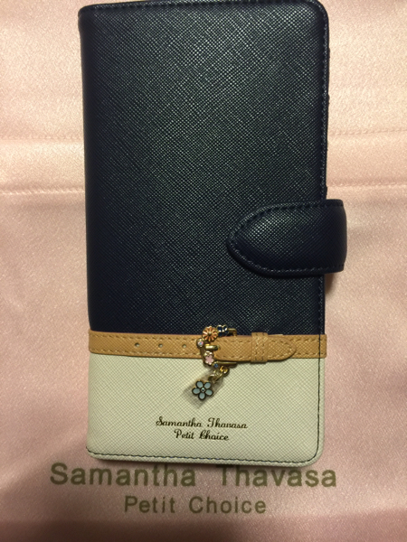 1円スタート新品 サマンサタバサ iPhone6Plusケース ネイビー