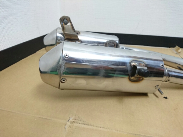 XR100モタード キタコ テーパーエンドtwinマフラー エイプ50⁄XR50用