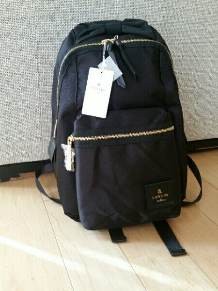 新品タグ付大人気LANVIN en Bleuトロカデロリュック黒 ブランド別 