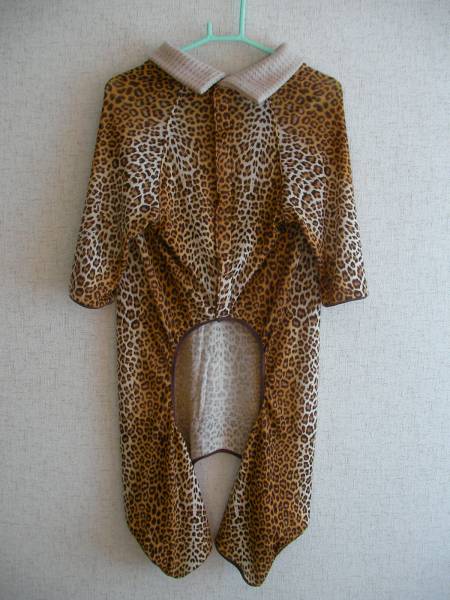 ★手作り犬服★ドーベルマン服★大型犬介護服★つなぎ★豹柄①