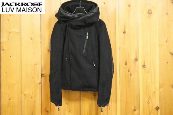 JACK ROSE　Luv maisonウールジャケット44ライダース　パーカー