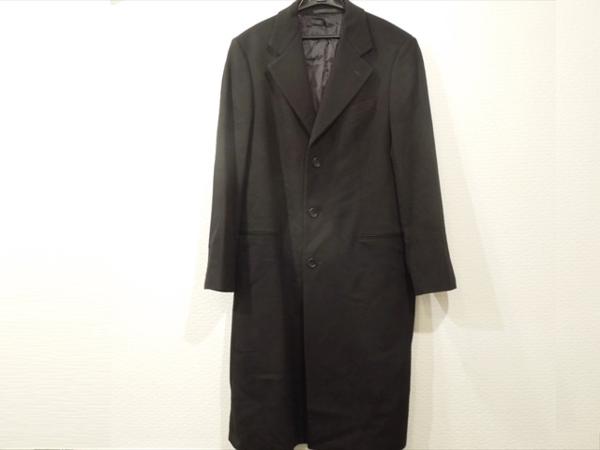 アルマーニ コレッツォーニ ブラック カシミヤ100% コート アルマーニ