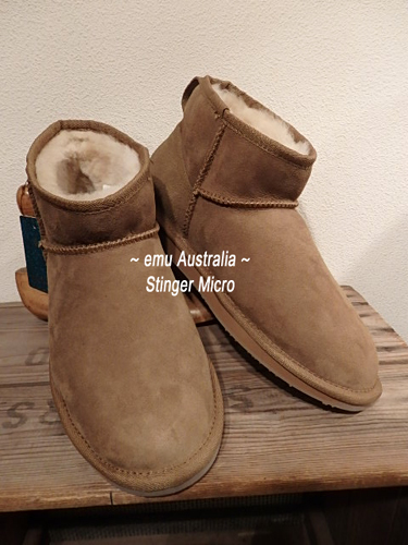 emu Stinger Micro ムートンブーツ Chestnut キャメル 26cm 新品