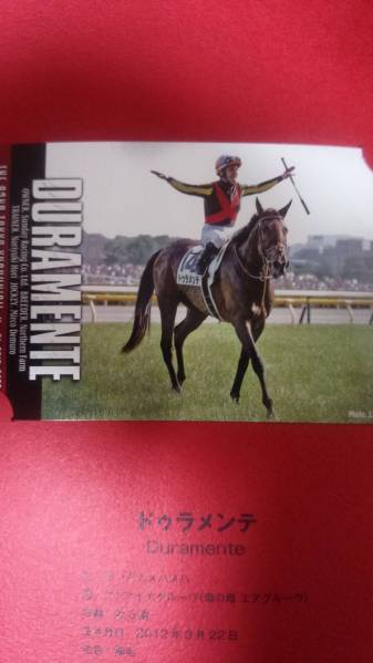 関係者限定非売品ドゥラメンテQUOカード2種類フォトブック付