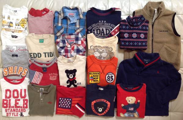 男の子110cm福袋★Daddy ラルフローレン ダブルB 他★20点 100