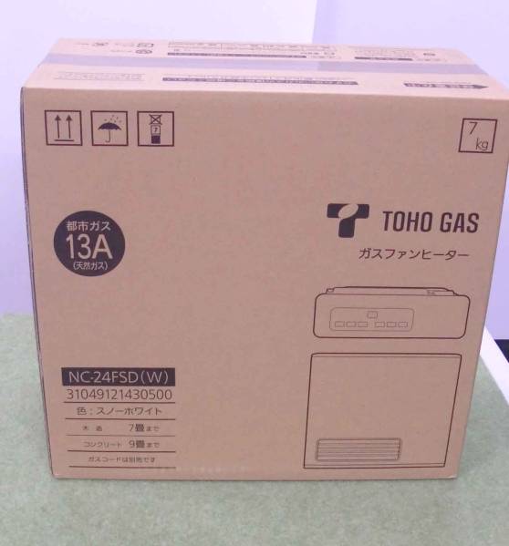 東邦ガス ファンヒーター都市ガス13Aタイプ用 NC-24FSD(W) ,東邦