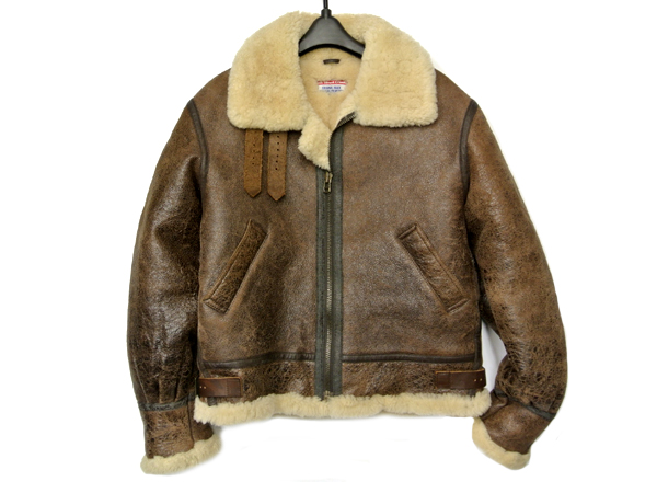 美品 BACK STREET CRAWLER TYPE B-3 リアルムートン ボマーJKT/M