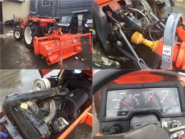 宮城県発 クボタ トラクター GT-8 4WD 自動水平 逆転PTO 動作OK!
