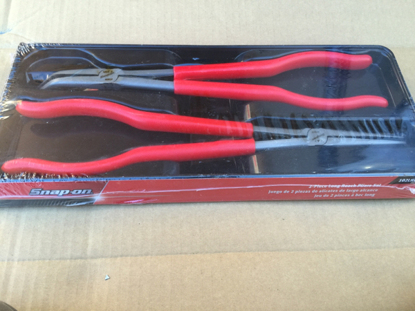 スナップオン新品ロングノーズプライヤー２本セット102LHCP