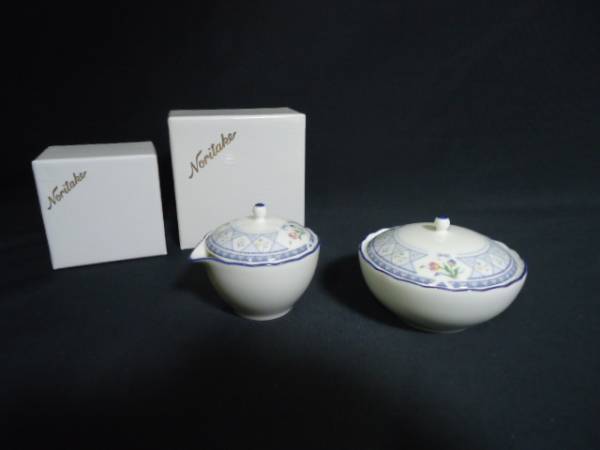 棗】ノリタケ　オランジュリー　ミルク&シュガーポット 未使用