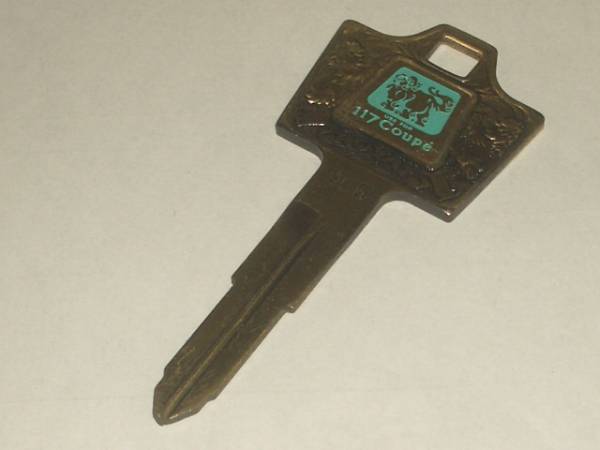 当時物ブランクキーいすゞ117クーペ旧車昭和レトロビンテージ