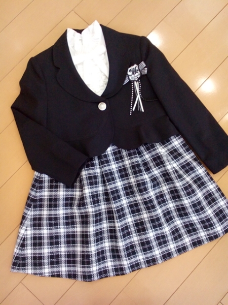 CHOPIN☆スーツ 120 黒 フォーマル 卒園 入学 