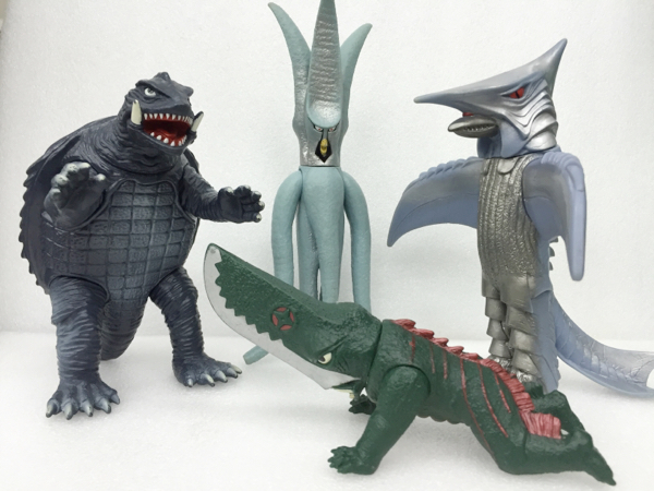 ギロン ギャオス ジグラ 大映 バイラス 昭和特撮 8体 怪獣ソフビ