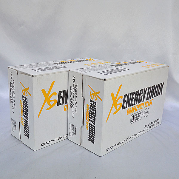 XS エナジードリンク グレープフルーツ 24缶 ▽Amway XSエナジードリンク グレープフルーツ 24缶×2箱 16/07 XS