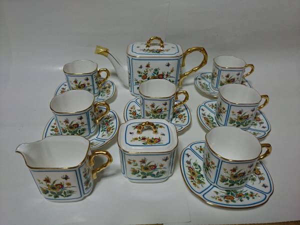 新品　/MAGNA SANGO 昭和レトロ 陶器 金彩 ティーセット