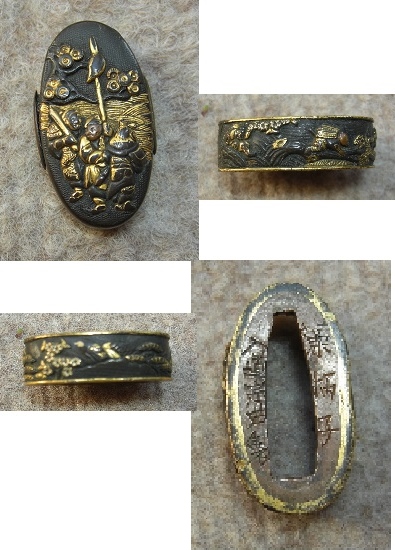 縁頭・合戦の図・藻柄子宗典