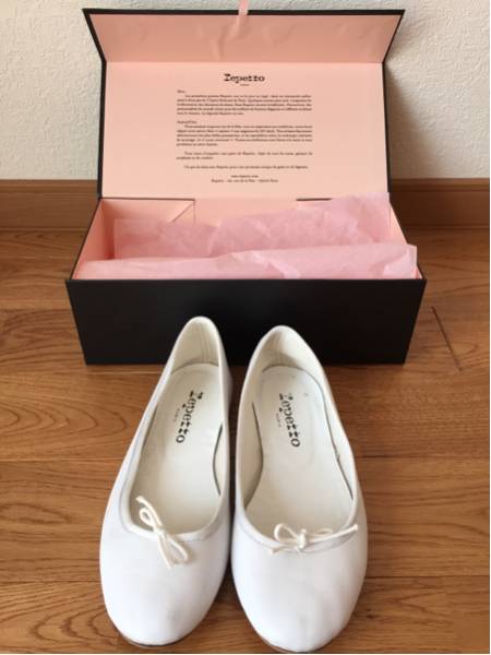 人気の商品が勢揃い repetto レペット バレエシューズ 36 白 底貼り