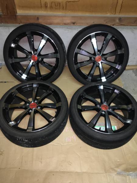 美品バリ溝 フラグラード プルウ゛ォ 7J+50 195/40R17