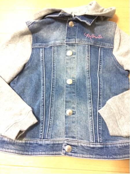 完売 レア H&M 希少 ミニーちゃん デニムジャケット 120/130 ,最後まで 