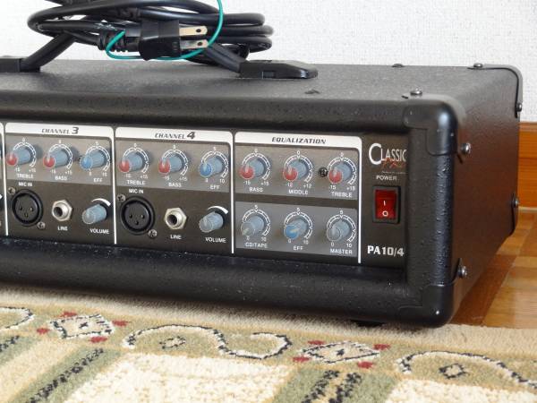 楽器・機材 動作品 Classic Pro 4chパワードミキサー PAアンプ PA10/4