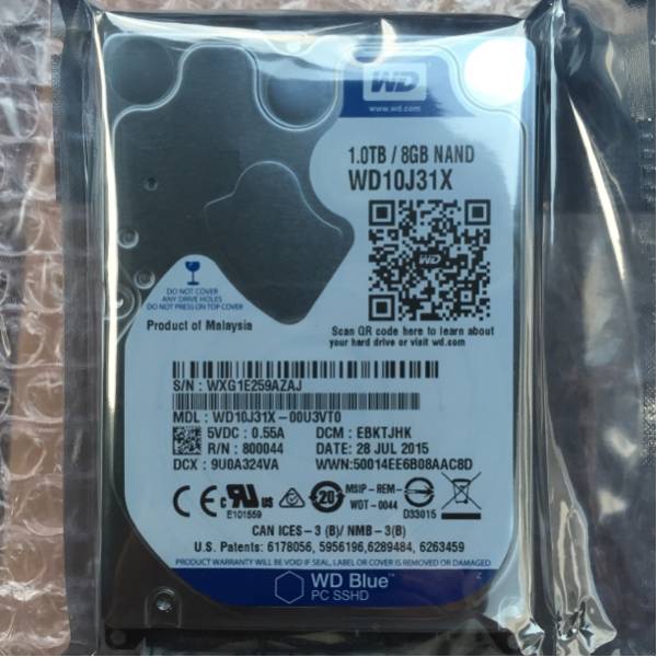 WesternDigital SSHD 1TB WD10J31X