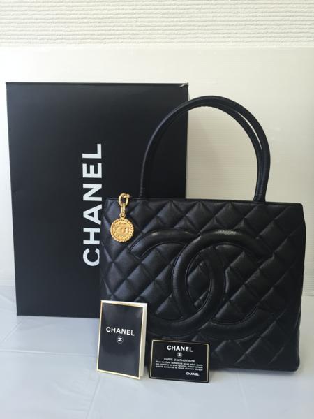 送料無料！CHANEL 復刻トート バッグ キャビアスキン 美品！ バッグ 美 