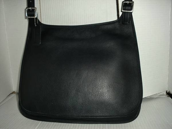 アウトレット販売店 コーチ COACH レザー ショルダーバッグ 黒 革 斜め