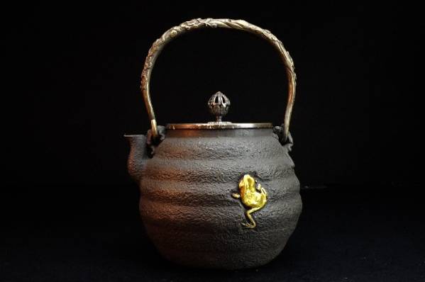 美術品・アンティーク・コレクション 鉄瓶 銅蓋