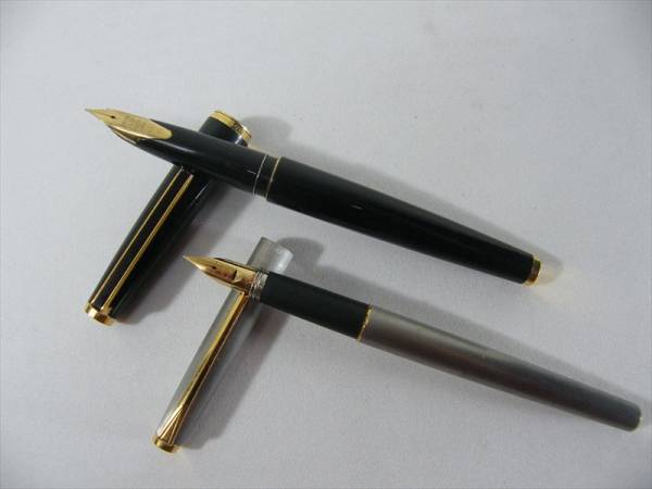 【2本】【K18】PILOT パイロット 万年筆 18K 文房具 ◇◇PILOT パイロット 万年筆/ペン先18K/2本セット◇◇ ◇◇PILOT