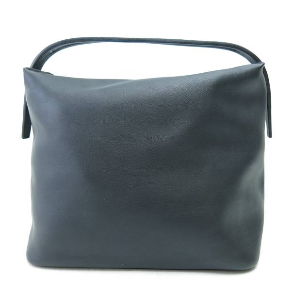 ロエベ LOEWE レザー製 ポーチ バッグ 黒 上ZIP マチ広 HH82