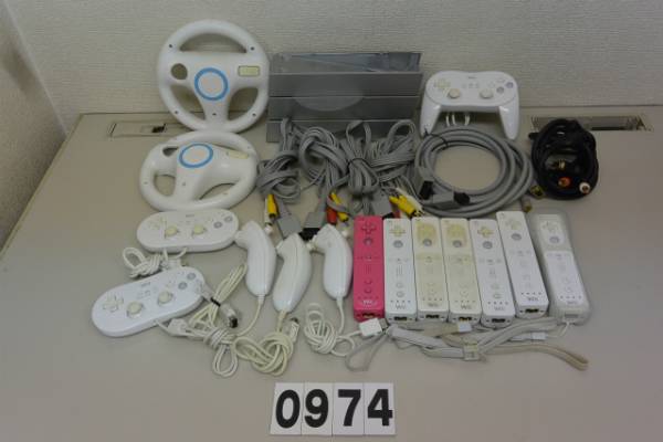 JUNK】任天堂 Wii 付属品 セット コントローラー ケーブル類等 任天堂