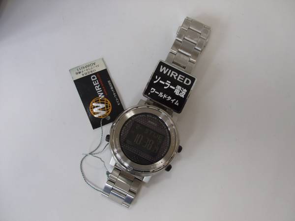 ◎セイコー　ソーラー電波　ワールドタイム　１０気圧坊水