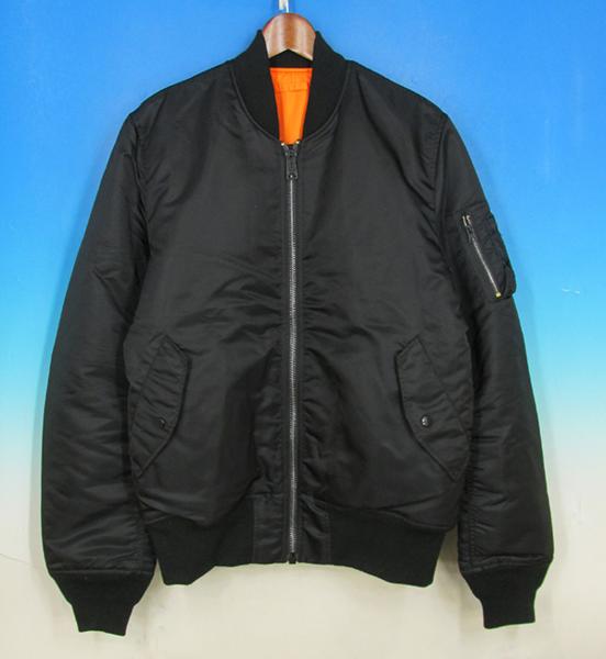 13765 アルファ MA-1 黒 フライトジャケット XLARGE 美品 黒